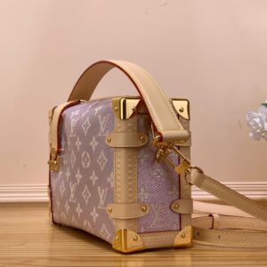 Louis Vuitton LV Side Trunk Like Auth Monogram Pattern Handbags 21x14x6cm