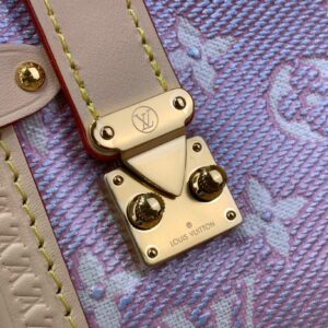 Louis Vuitton LV Side Trunk Like Auth Monogram Pattern Handbags 21x14x6cm
