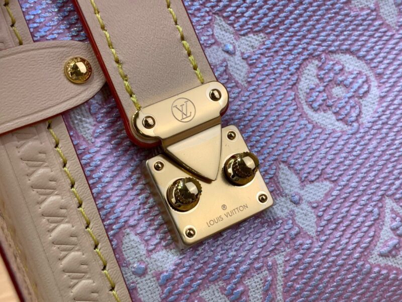 Louis Vuitton LV Side Trunk Like Auth Monogram Pattern Handbags 21x14x6cm
