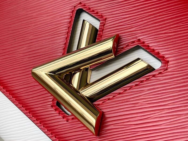 Louis Vuitton LV Twist Mix Pink Red Handbags Cowhide Leather 24cm