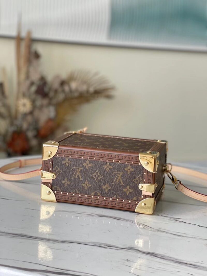 Louis Vuitton LV Valisette Tresor Monogram Handbags 22.5×14.5×11.5cm