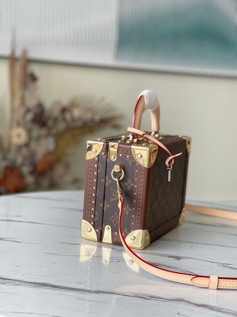 Louis Vuitton LV Valisette Tresor Monogram Handbags 22.5×14.5×11.5cm