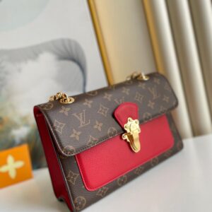 Louis Vuitton LV Victoire Monogram Pattern Like Auth Handbags 27x20x10cm