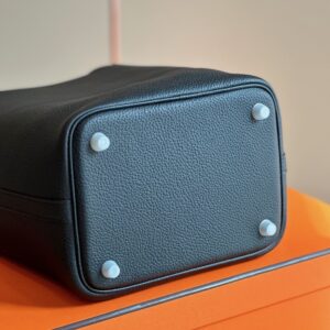 Hermes Picotin 18 Black Togo Leather Sliver Hardware