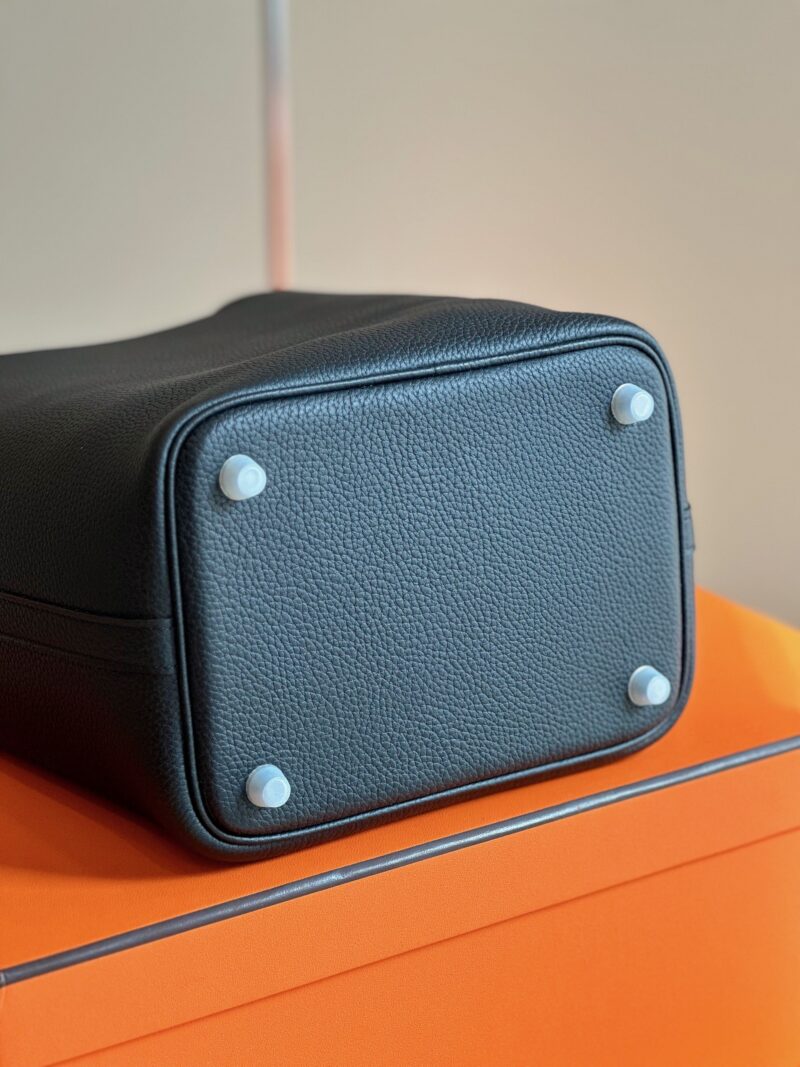 Hermes Picotin 18 Black Togo Leather Sliver Hardware