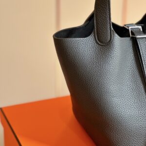 Hermes Picotin 18 Black Togo Leather Sliver Hardware