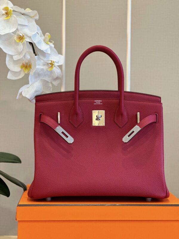 Hermes Birkin 30 Burgundy Palladium Hardware