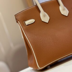 Hermes Birkin 30 Brown/Beige Customize  Palladium Hardware