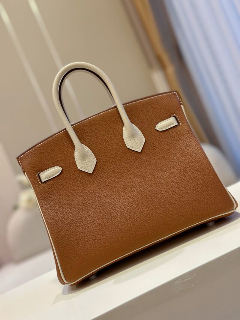 Hermes Birkin 30 Brown/Beige Customize  Palladium Hardware