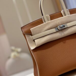 Hermes Birkin 30 Brown/Beige Customize  Palladium Hardware