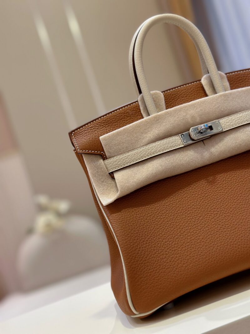 Hermes Birkin 30 Brown/Beige Customize  Palladium Hardware