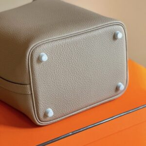 Hermes Picotin 18 Gray togo leather Sliver Hardware