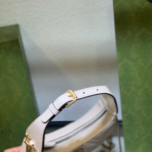 Gucci GG Marmont Half Moon Luxury Handbag White 24cm