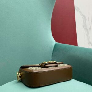 Gucci Horsebit Luxury Handbag with Brand Logo Pattern 23.5cm