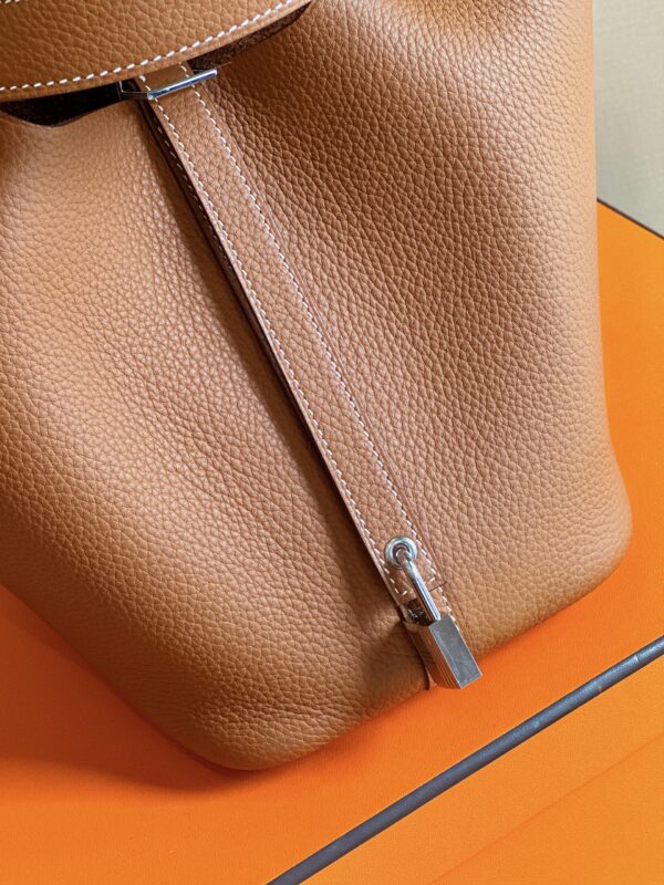 Hermes Picotin 18 Brown Sliver Hardware