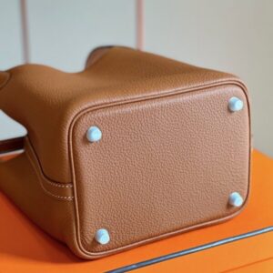 Hermes Picotin 18 Brown Sliver Hardware