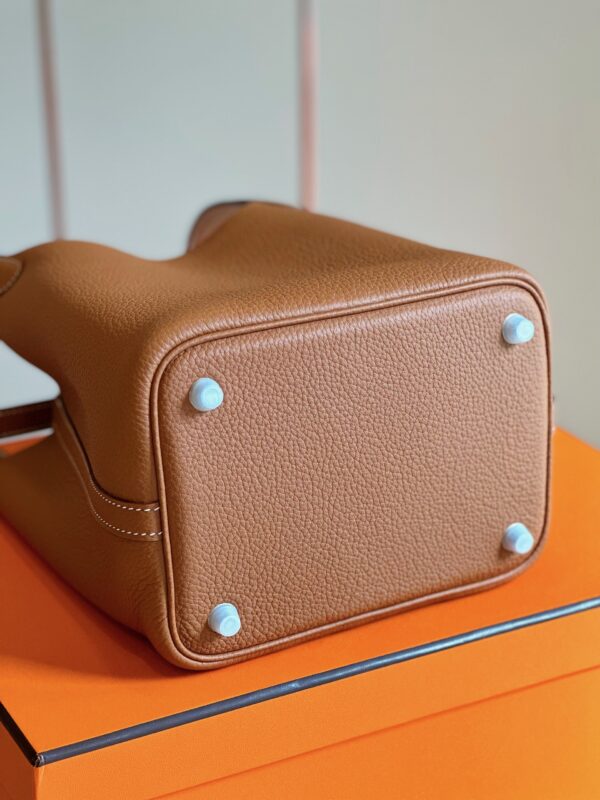 Hermes Picotin 18 Brown Sliver Hardware