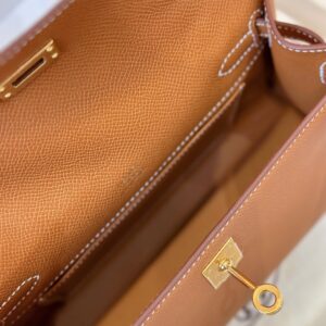 Hermes Pochette Brown Gold Hardware