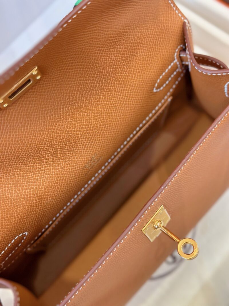 Hermes Pochette Brown Gold Hardware