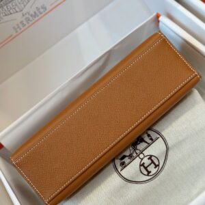 Hermes Pochette Brown Gold Hardware
