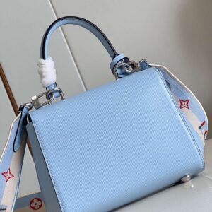 Louis Vuitton Clunny Blue Raised Pattern Handbags 20x16cm
