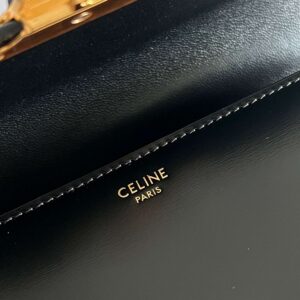 Celine Mini Bag Black Handbag Smooth Leather 19cm