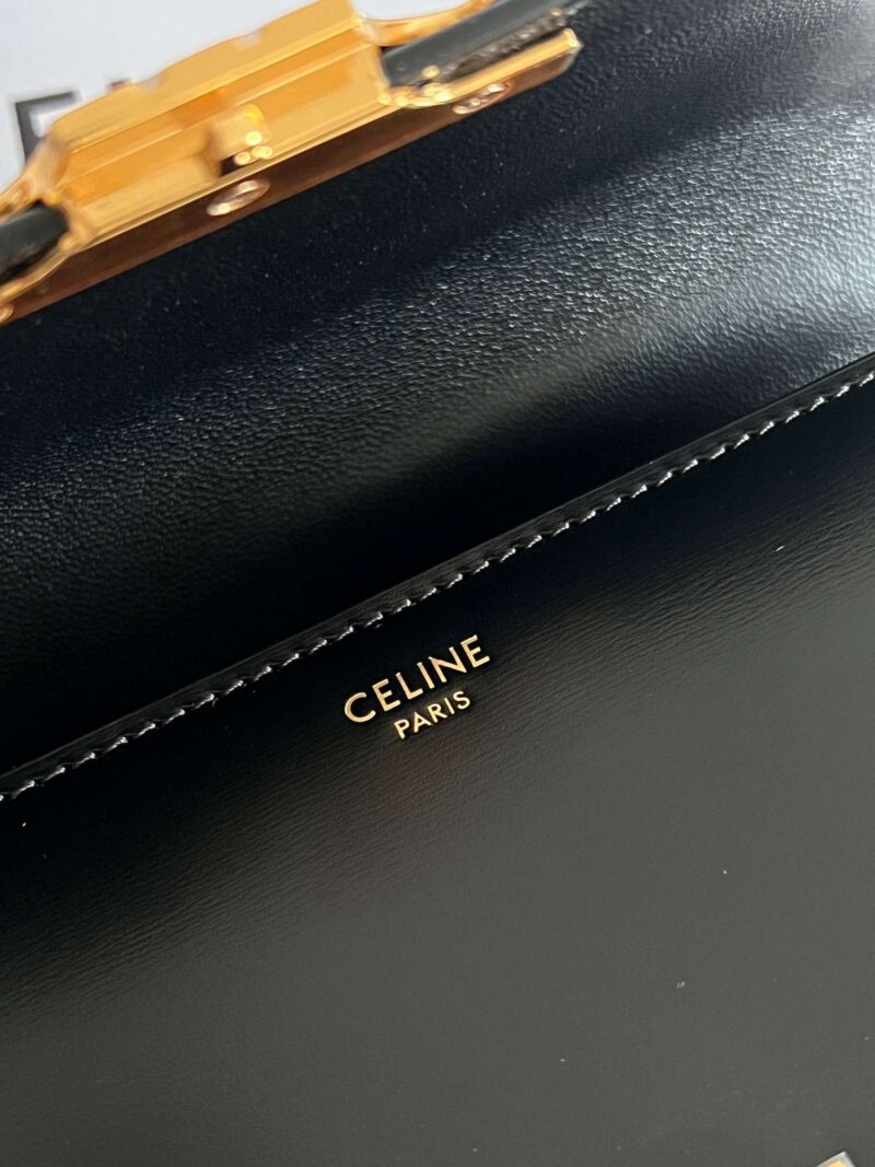 Celine Mini Bag Black Handbag Smooth Leather 19cm