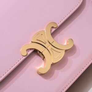 Celine Mini Handbag Pink Smooth Leather 19cm