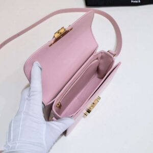 Celine Mini Handbag Pink Smooth Leather 19cm