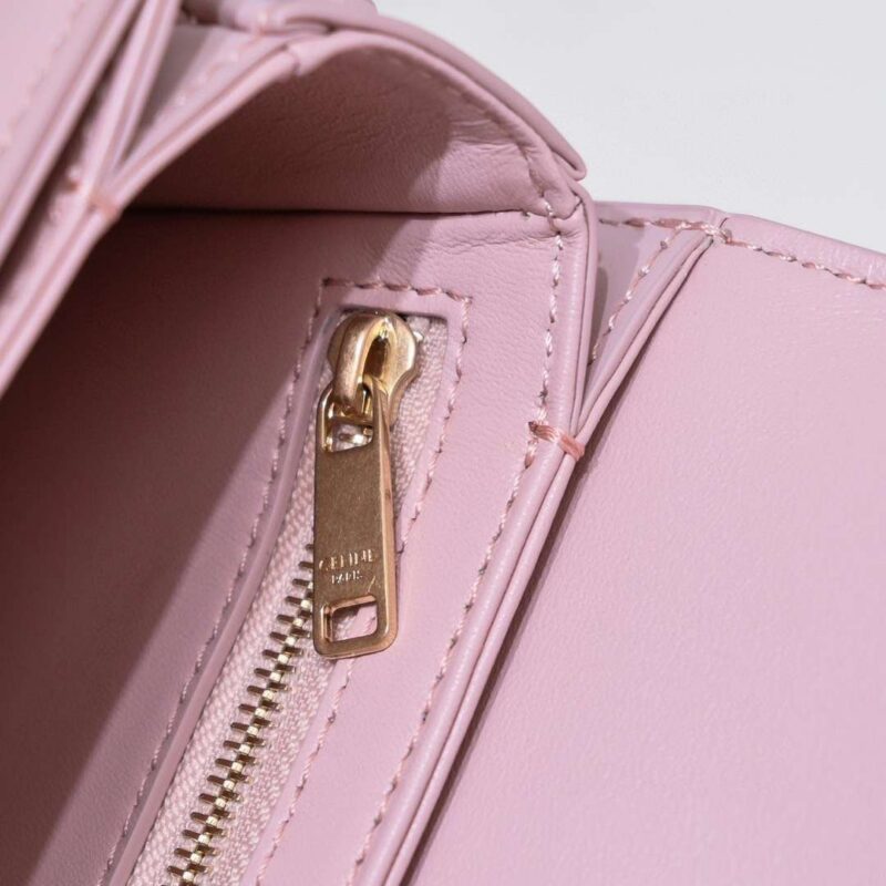 Celine Mini Handbag Pink Smooth Leather 19cm