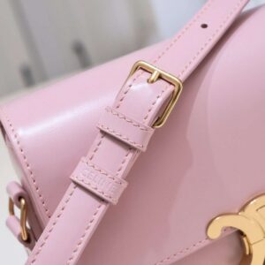 Celine Mini Handbag Pink Smooth Leather 19cm