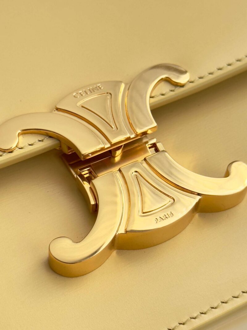 Celine Mini Handbag Orange Yellow Super Quality Smooth Leather 19cm