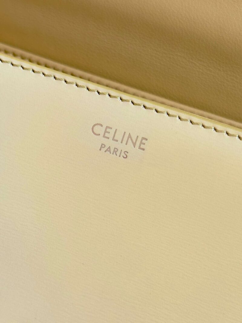 Celine Mini Handbag Orange Yellow Super Quality Smooth Leather 19cm