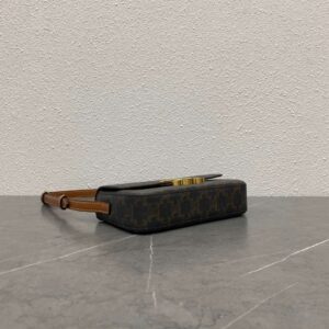 Celine Triomphe Handbag Printed Logo Super Quality Smooth Leather 20x12cm