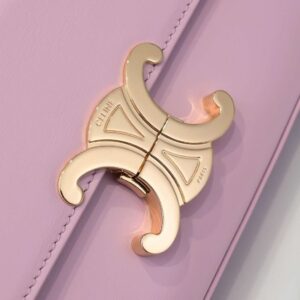 Celine Triomphe Handbag Replica 11 Pink Super Smooth Leather 20x12cm