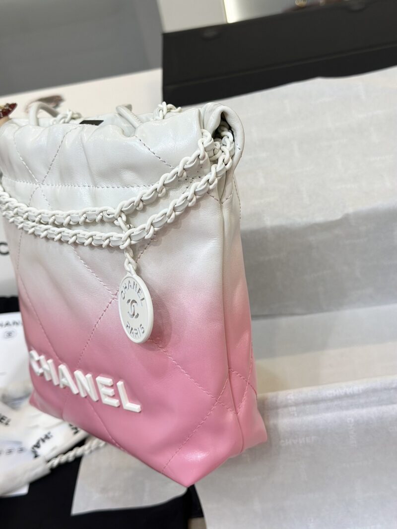 Chanel 11 Handbag 22 Mini Mix White Pink Woman’s 20cm