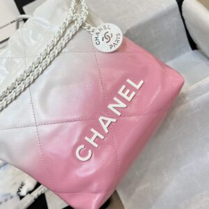 Chanel 11 Handbag 22 Mini Mix White Pink Woman’s 20cm