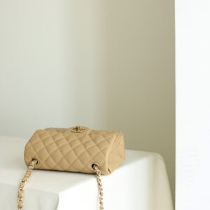 Chanel Classic 11 Handbag Flap Mini Woman’s Beige 20cm