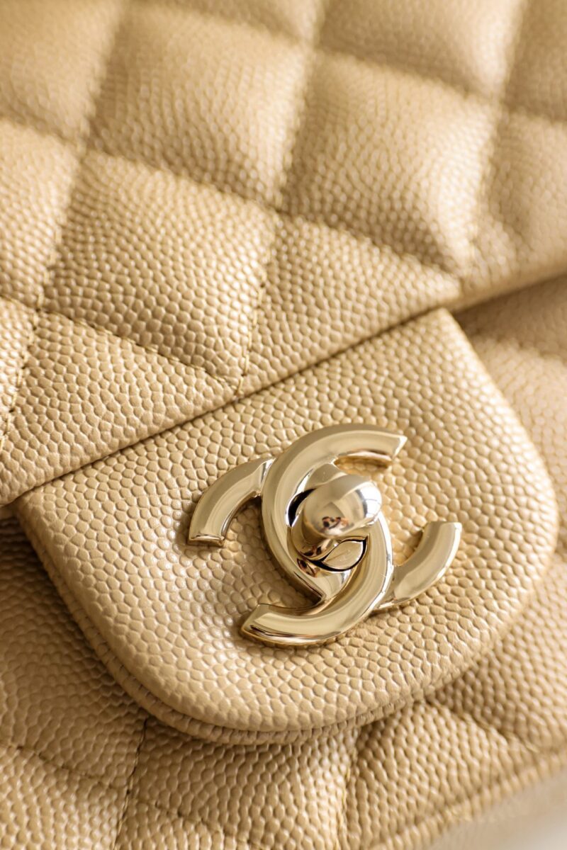 Chanel Classic 11 Handbag Flap Mini Woman’s Beige 20cm