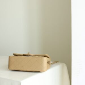 Chanel Classic 11 Handbag Flap Mini Woman’s Beige 20cm