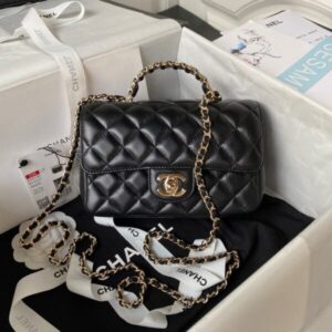 Tui-Xach-Chanel-Handle-Bag-Mau-Den-Quai-Dinh-Da-Sieu-Cap-20cm-1-600x600-1 Chanel Handbags Black Demi Lock Gold Wrinkled Skin 20cm