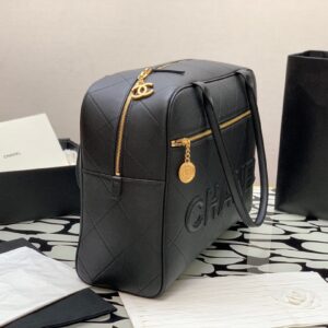 Chanel Shopping Bag Like Auth Handbags Woman’s Braille Pattern 30x45x15cm