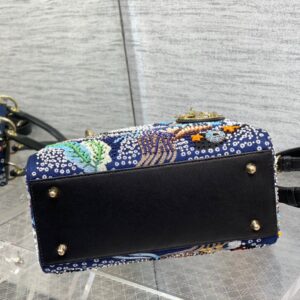 Dior Lady Handbag with Beaded Pattern Replica 11 High Quality 24cm