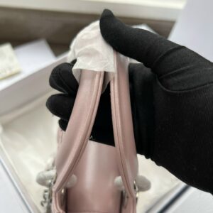 Dior Lady Mini 3-Pocket Handbag Rep 1:1 High-Quality Pink 17cm