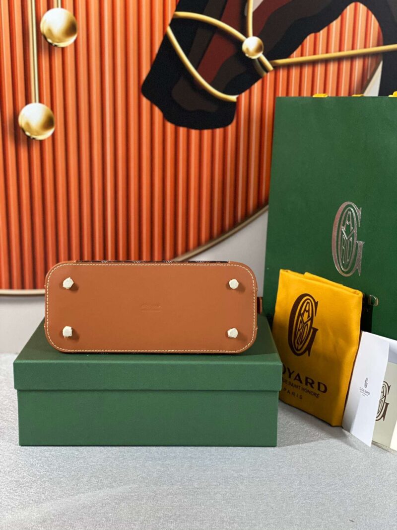 Goyard Alma Vedome Replica 11 Handbag Fabric Wrapped Leather Strap 24cm