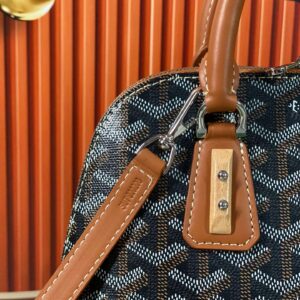 Goyard Alma Vedome Replica 11 Handbag Fabric Wrapped Leather Strap 24cm