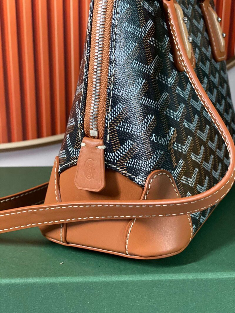 Goyard Alma Vedome Replica 11 Handbag Fabric Wrapped Leather Strap 24cm