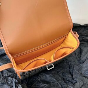 Goyard Super Premium Women’s Handbag Orange Leather Pattern 22x16x7cm