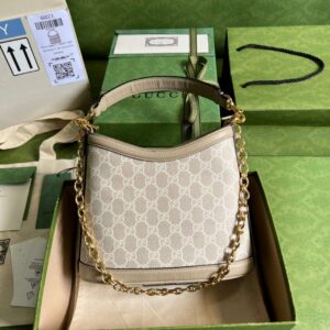 Gucci Handle Bag with Gucci Like Auth Logo Pattern 25x21cm