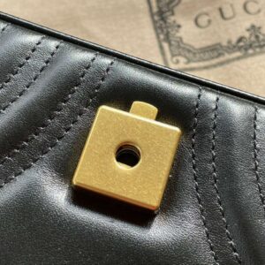 Gucci Marmont Like Auth Luxury Women’s Black Handbag 22cm